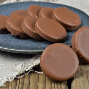 Borstplaat, chocolade per stuk