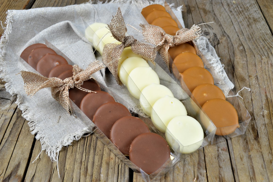 Borstplaat, chocolade per stuk - Afbeelding 2